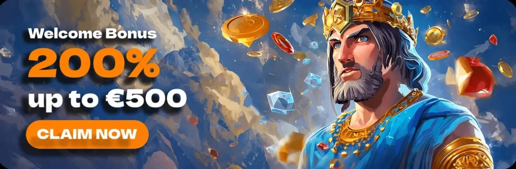 Cresus Casino welcome offer — 200% up to €500 — Get Started